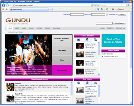 Gundu.com.my — video and music upload