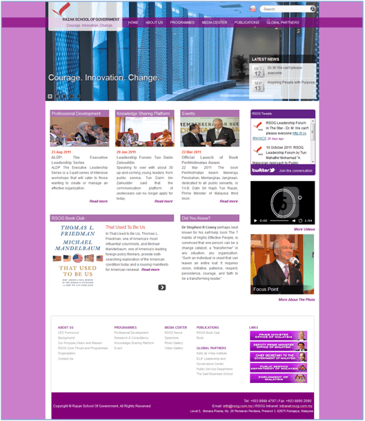 RSOG intranet — staff dashboard